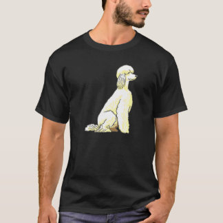A Verkligen Fluffy White Pudel Hund T Shirt