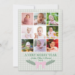 A very Merry Year, First Christmas, Photo Card Julkort