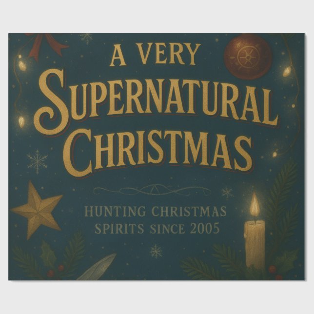 A Very Supernatural Christmas Carta Regalo Natale Presentpapper (Platt)
