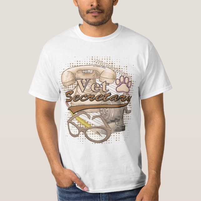 A Vet Secretary t-shirt (Framsida)
