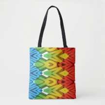 A vibrant trendy colorful classic zigzag pattern  