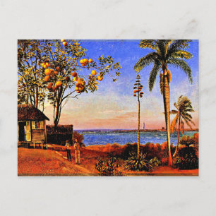 A View in Bahamas, Albert Bierstadt-målning P Vykort
