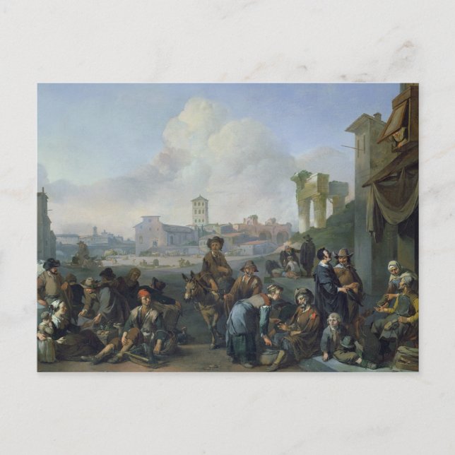 A View in Rom, 1668 Vykort (Framsida)