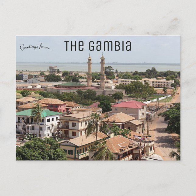 A View of Banjul The Gambia Vykort (Framsida)