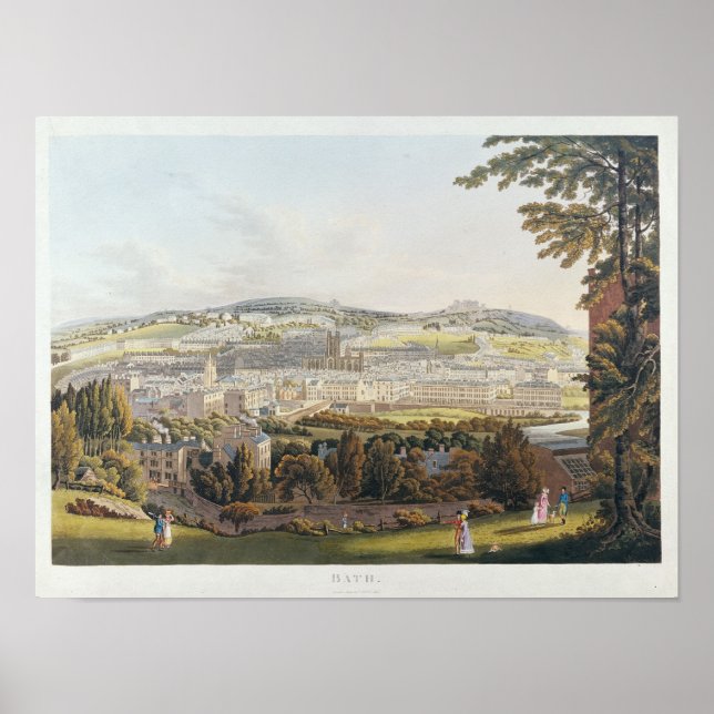 A View of Bath, 1817 Poster (Framsidan)
