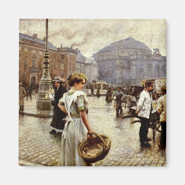 A View of Kongens Nytorv, Köpenhamn Magnet (Framsidan)