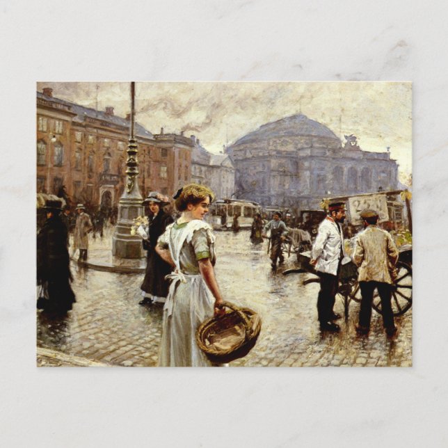 A View of Kongens Nytorv, Köpenhamn Vykort (Framsida)