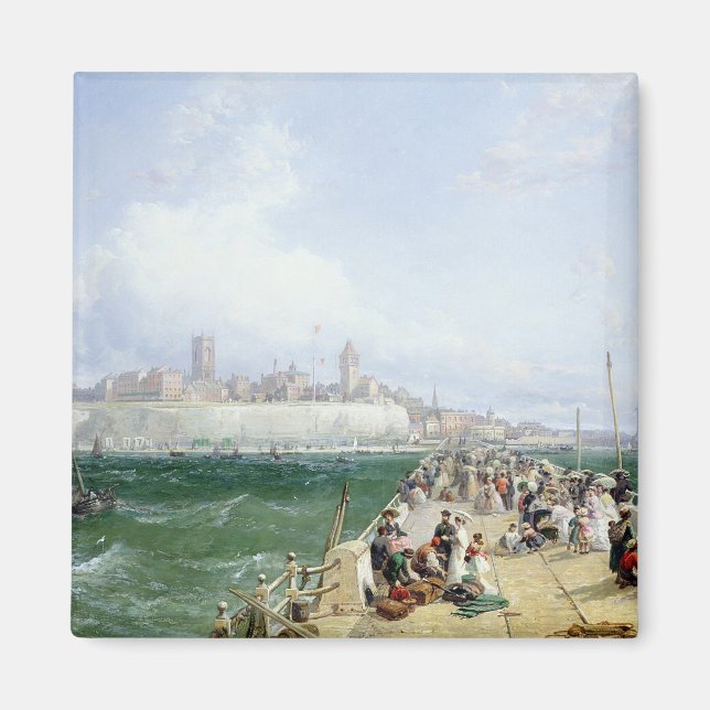A View of Margate från Pier, 1868 Magnet (Framsidan)