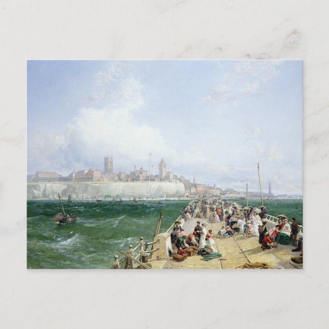 A View of Margate from the Pier, 1868 Vykort (Framsida)