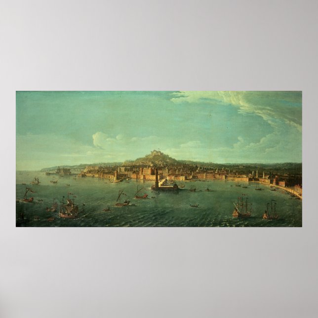 A View of Neapel, 1700-talet Poster (Framsidan)