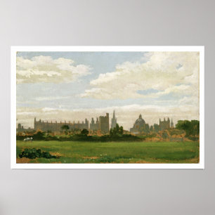 A View of Oxford (olja på malbord) Poster