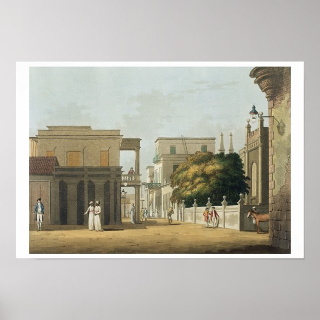 A View of Part of St. Thome Street, Fort St. Georg Poster (Framsidan)