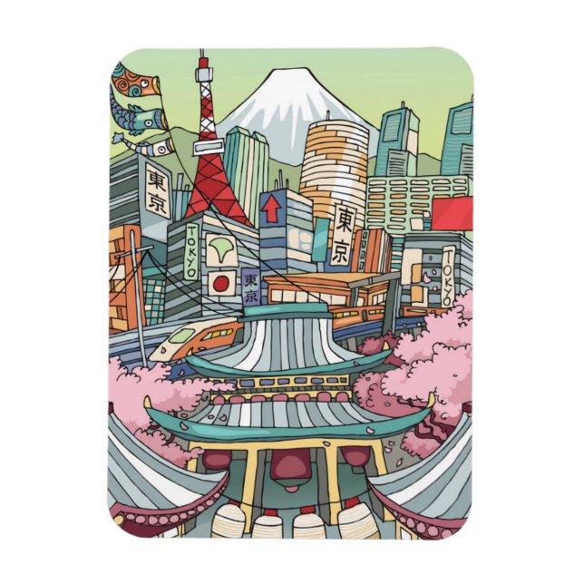 A View of Tokyo Magnet (Vertikal)