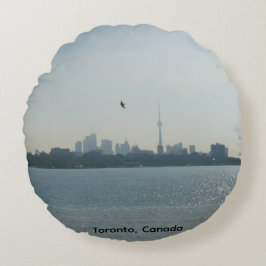 A view of Toronto Round Pillow Rund Kudde