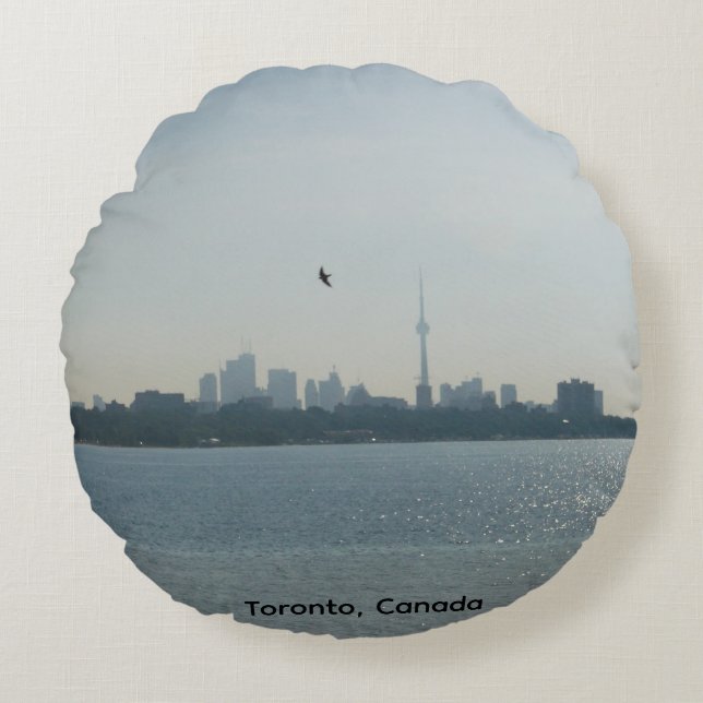 A view of Toronto Round Pillow Rund Kudde (Framsidan)