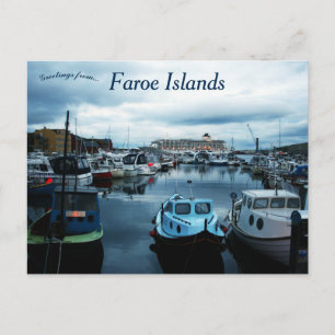 A View of Torshavn Faroe Islands Vykort