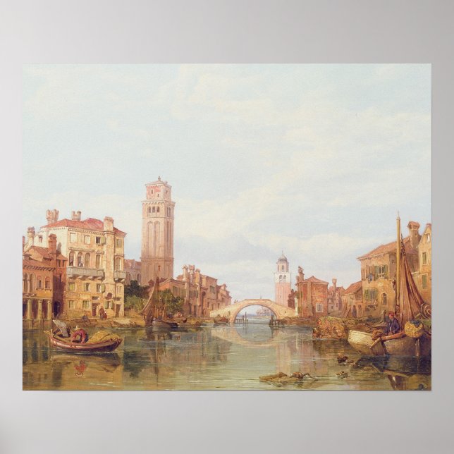 A View of Verona, 1848 (oil on canvas) Poster (Framsidan)