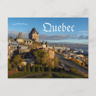 A View Quebec City Quebec Kanada Vykort