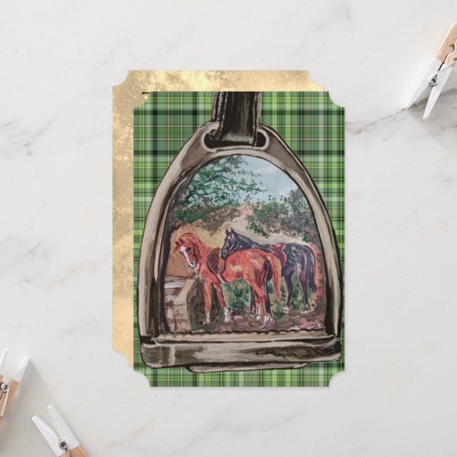 a view through a stirrup  (Fram/Back In Situ)