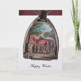 a view through a stirrup card kort