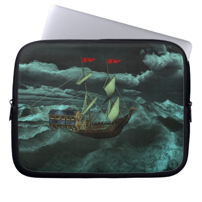 A Vild och Stormy Sea Laptop sleeve (Framsidan)