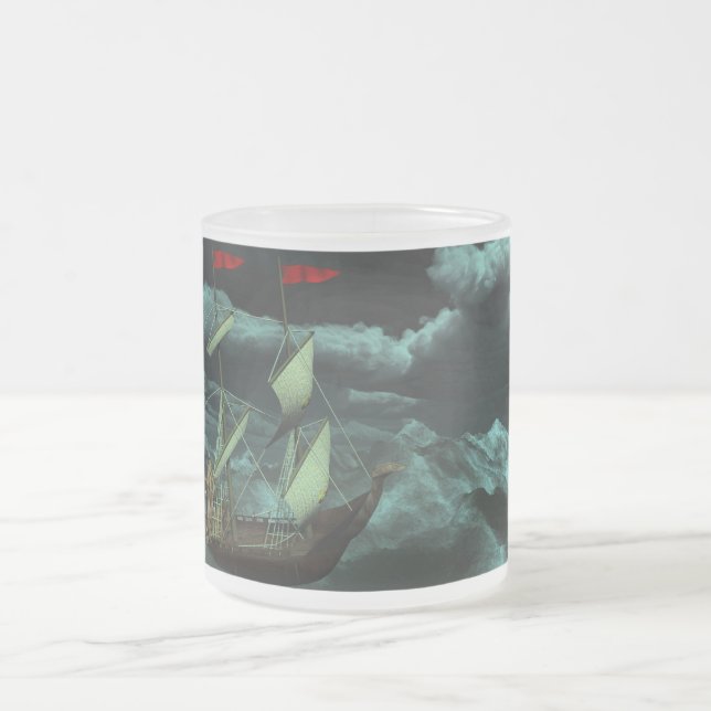 A Vild och Stormy Sea Mugg (Center)