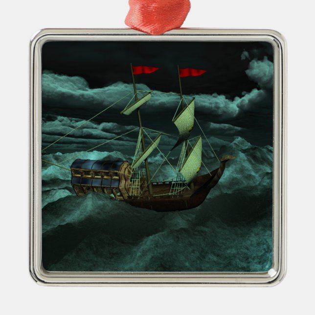 A Vild och Stormy Sea Ornament (Framsidan)