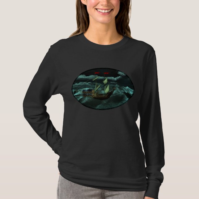 A Vild och Stormy Sea Shirt Tröja (Framsida)
