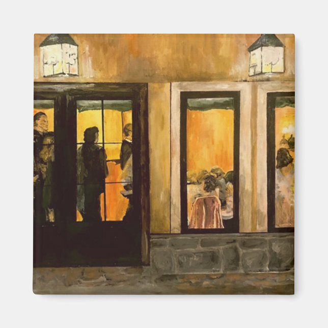 "A Villa Grande, Gervasis Ohio"-målning Magnet (Framsidan)