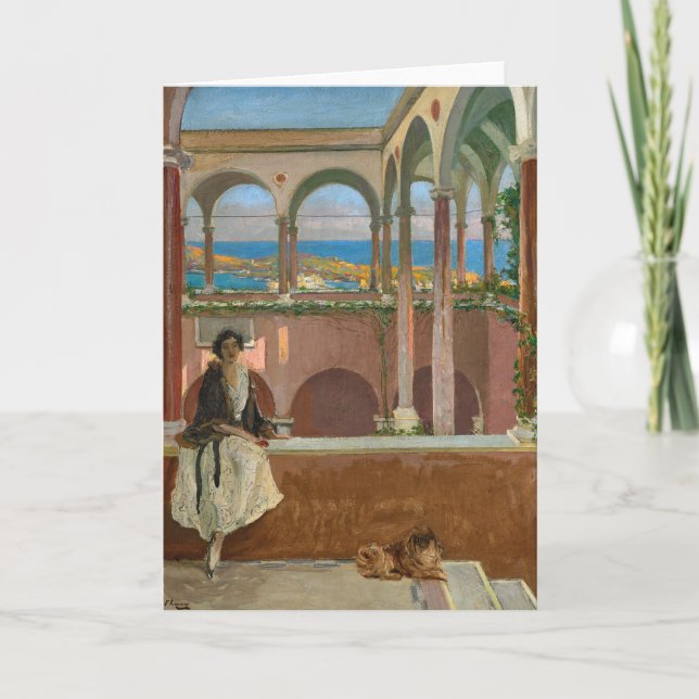 A Villa på Riviera | Herr John Lavery Kort (Framsida)