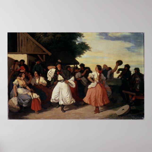 A Village Bröllop Feast Poster (Framsidan)