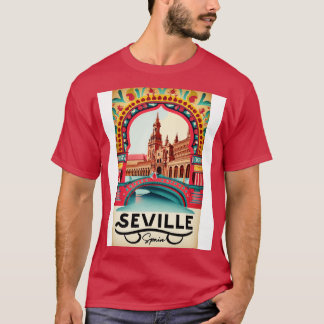 A Vintage resor art av Sevilla Spain TShirt 2 T Shirt