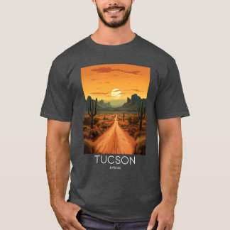 A Vintage Travel Illustration of Tucson Arizona US T Shirt