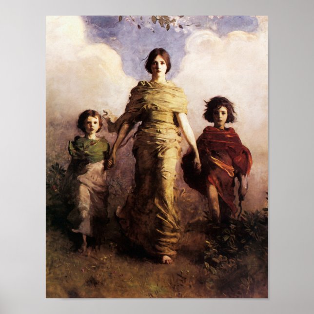 A Virgin av Abbott Handerson Thayer Poster (Framsidan)