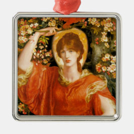 A Vision of Fiametta (Red-Halls Woman) (Rosetti) Julgransprydnad Metall