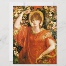A Vision of Fiametta (Red-Halls Woman) (Rosetti) Kort