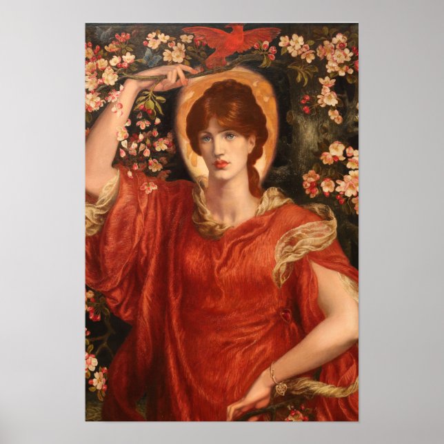 A Vision of_Fiammetta 1878 Dante Gabriel Rossetti Poster (Framsidan)