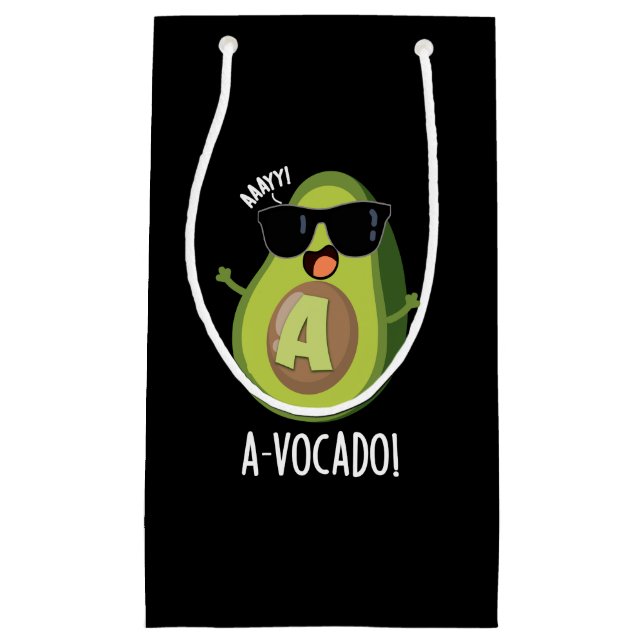 A-vocado Funny Avocado Pun Mörk BG (Framsidan)