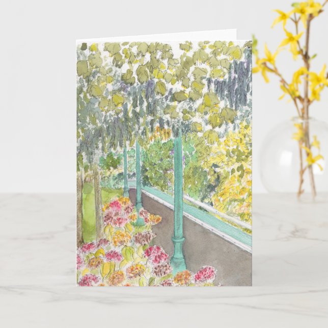 A Walk i parken Kort (Gul blomma)
