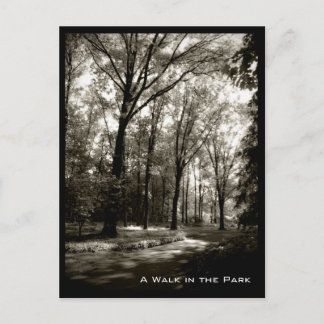 A Walk i parken Vykort