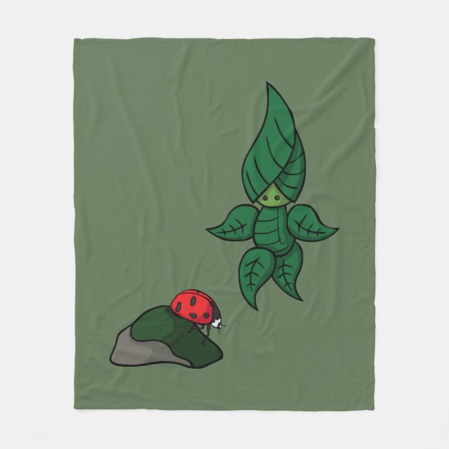 A Walk i Skogen Fleece Blanket (Framsidan)
