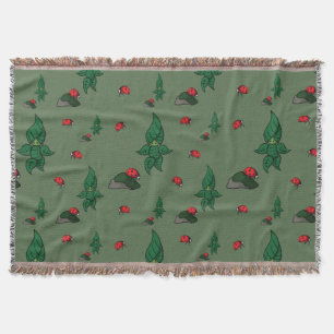 A Walk i Skogen Throw Blanket Filt