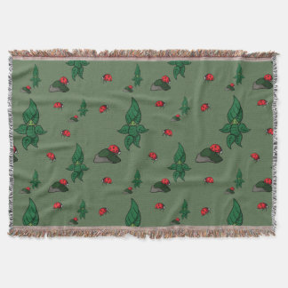 A Walk i Skogen Throw Blanket Filt