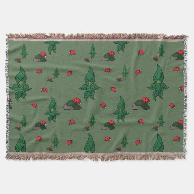 A Walk i Skogen Throw Blanket Filt (Framsidan)