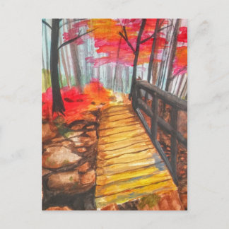 A Walk i Skogen Vykort