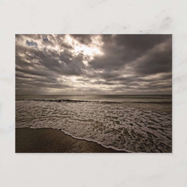 A Walk på Beach Postcard Helg Vykort (Framsida)