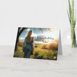 A WALK - SISTER BIRTHDAY CARD TACK KORT