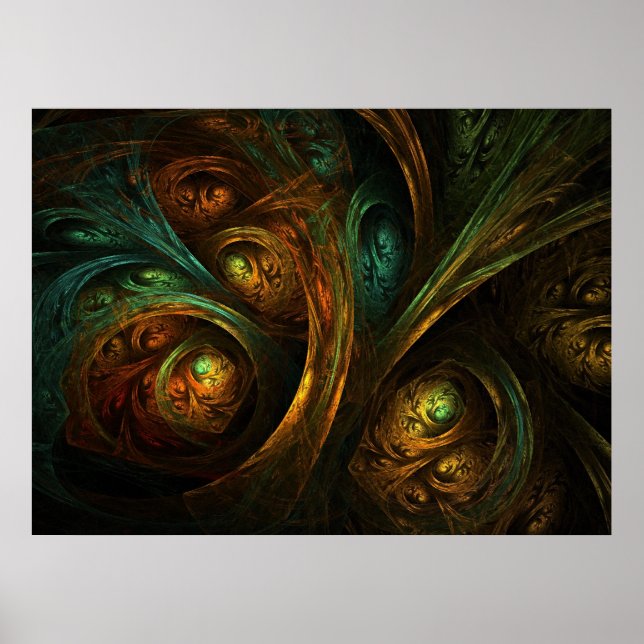 "A Walk through Mörk Forest" Poster (Framsidan)