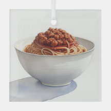 A Watercolor Teckning av Spaghetti Bolognese