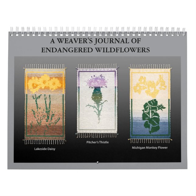 A Weavers Journal av utrotningshotade vilda blommo Kalender (Omslag)